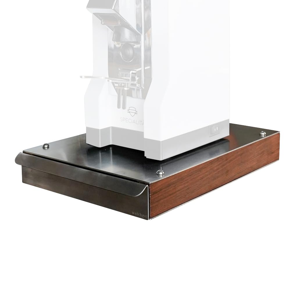 Watchget Knock Box Espresso In Acciaio Inox - Contenitore Fondi Caffè Con Base Antiscivolo E Barra Antiurto - Argento - 4