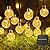 Solar String Lights Outdoor 60 LED 36FT Crystal Globe Lights with 8 Lighting Modes, Waterproof Solar Powered Patio Lights for Garden Yard Porch Wedding Party Decor (Warm White)