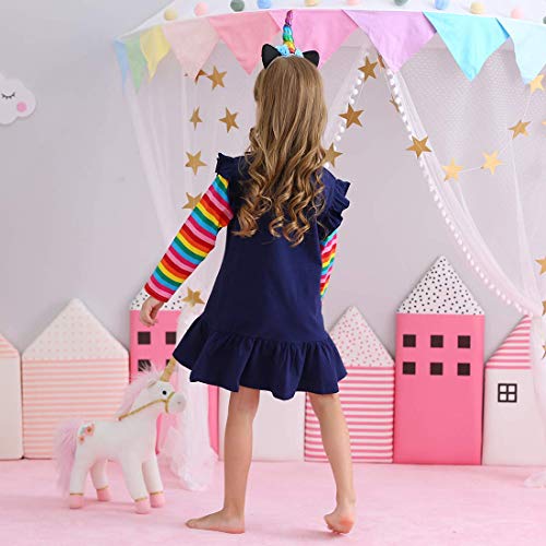 Image of VIKITA 2017 Girls Embroidery Cotton Long Sleeve Flower Dresses LH5460 for 1-8 Years ?-