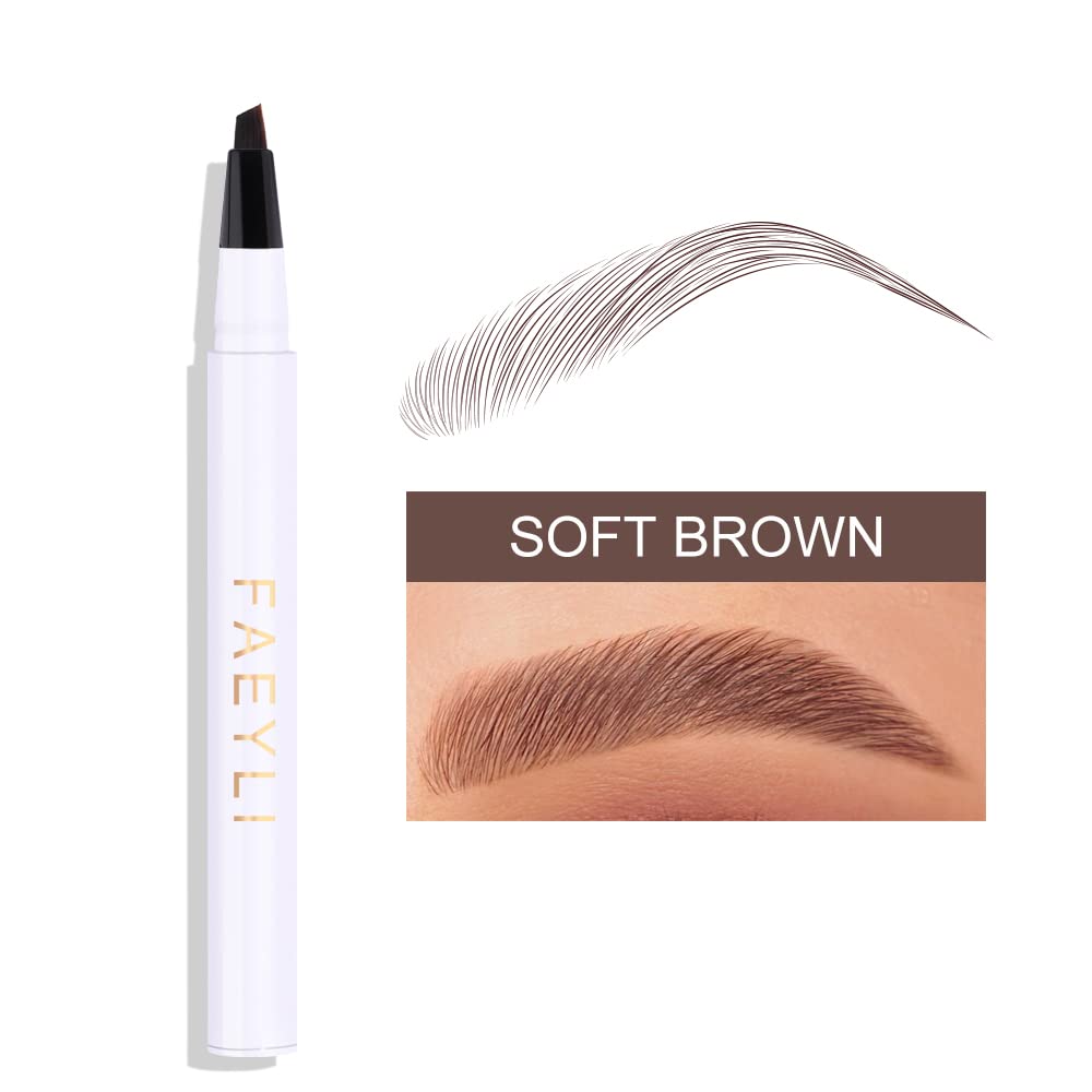Perfect Brow Pencil by Flori Roberts, Defines, Lifts and Fills Eyebrows for Women of Color or Deeper Skin Tones, Ultra-Fine Tip, Waterproof Brow Makeup, Dark Brown