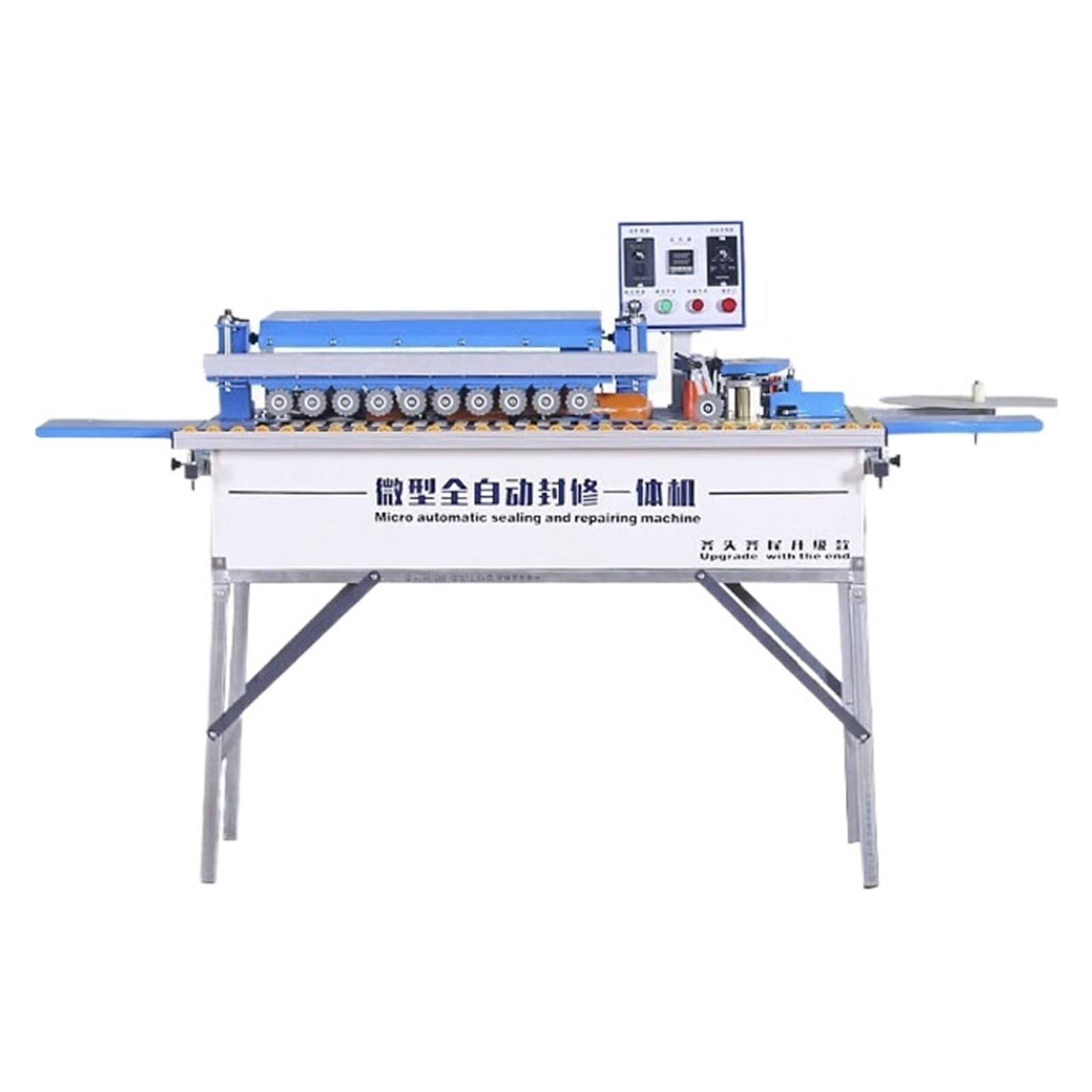 1200W Fully Automatic Wood Board Edge Banding Machine Household Woodworking Full Linear High Speed Speed and Efficiency Improvement(WF-901)