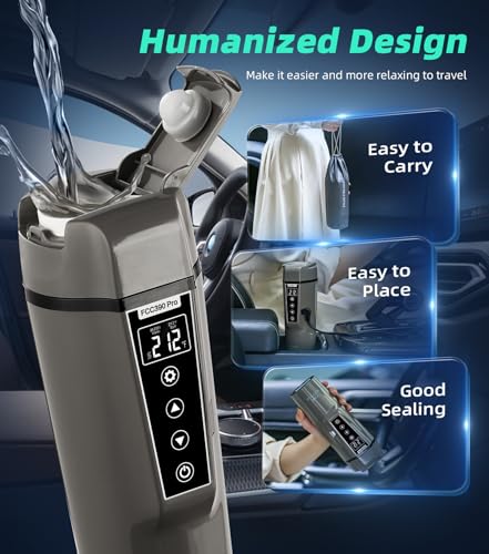 Blongky FCC390 PRO Portable Electric Car Kettle: 12V/24V Kettle Mini Water Boiler thumb #4