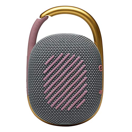 Image of JBL Clip 4 - Portable Mini Bluetooth Speaker, big audio and punchy bass, integrated carabiner, IP67 waterproof and dustproof, 10 hours of playtime, speaker for home, outdoor and travel (Grey)