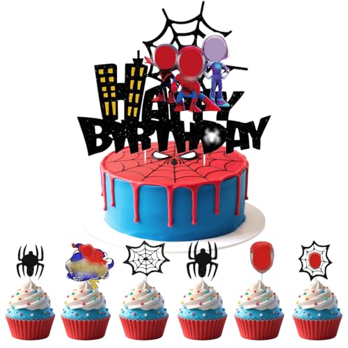 Tortendeko Kindergeburtstag, decoración de tarta de cumpleaños, decoración de magdalenas, decoración de torta para niños, kit de decoración de pastel Feliz Cumpleaños para fiestas