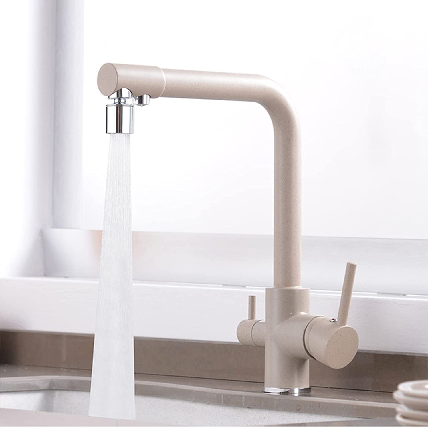 FCXWEVR 3Way Kitchen Faucet 3in1 Mixer Tap with Water Filter Dual Mode & Single Mode Ideal for Osmosis Systems Kitchen Sink Faucet Durable & Stylish Design