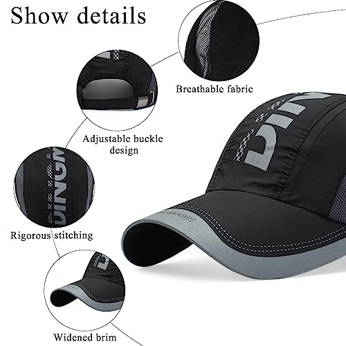 Image of Zibuyu� Baseball Caps for Men Women Sports Cap Breathable Cotton Cap Outdoor Fishing Hiking Adjustable Buckle Closure Summer Cap - Green /Grey /Black
