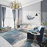 DSHUB Nordische Retro-Teppiche mit Abstrakter Kunst, Wohn- und Schlafzimmertrends, alte Fußmatten, stilvolle Teppiche für Hotelcafés, 40 x 60 cm