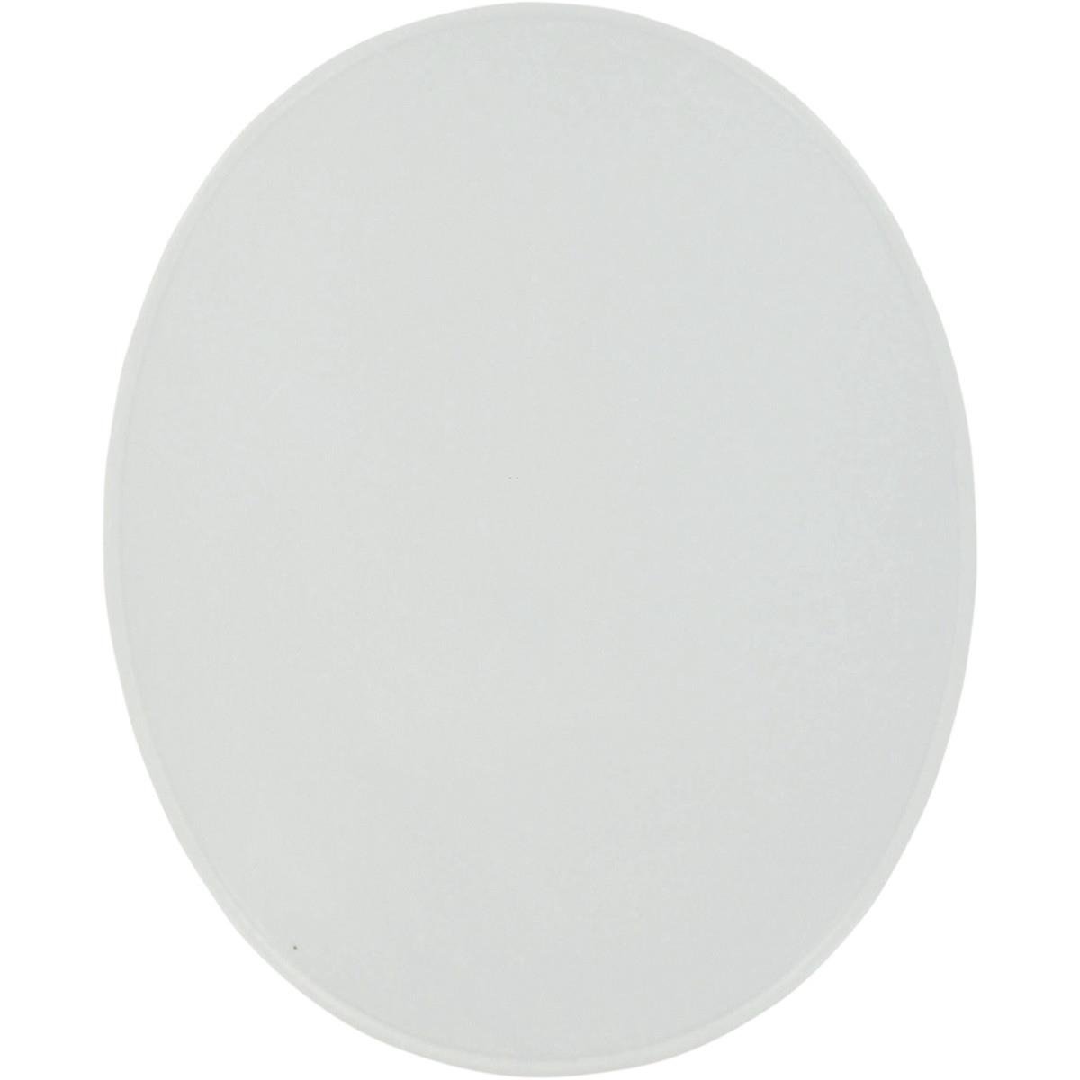 Maier USA Universal Number Plate - 9in x 11in Oval , Color: White