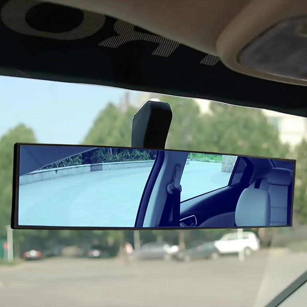 Specchietto Retrovisore Interno Auto per Renault Megane 2 3 4 Twingo Clio Talisman Captur Kwid Scenic 2, Convesso grandangolare Antiriflesso Interni Auto Vista Posteriore,Blue