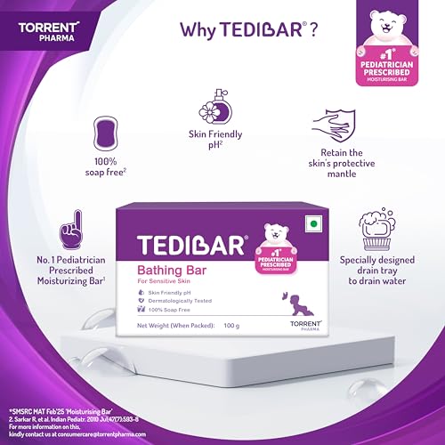 Image of Tedibar Moisturising Baby Bathing Bar 100g