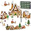 INSOON Advent Calendar 2025 Gingerbread House Mini Building Set with Light, 24 Days Countdown Christmas Village Building Blocks with Xmas Tree Train, for Adults Kids Girls Boys Ages 12+