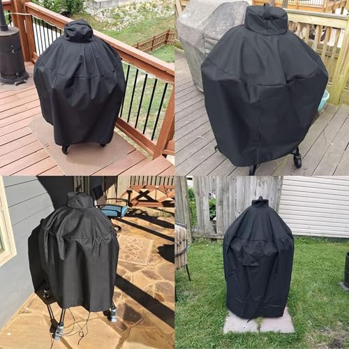 Housse de barbecue imperméable avec double couture et boucles - 3