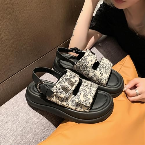 Women's Adjustable Hook And Loop Open Toe Platform2