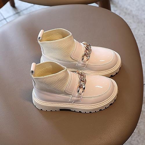 Girl's Sweet Sock Ankle Boots Winter Lug Sole Sock Combat Booties Winter Chelsea Ankle Fall Boots Waterproof Kids Cowboy Toddler Boots4