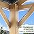 EAGLE PEAK 13x15 Hardtop Wood Gazebo, Outdoor Cedar Wood Frame Pavilion with Galvanized Steel Gable Roof for Patio, Deck, Backyard, Garden, Natural Wood/Black
