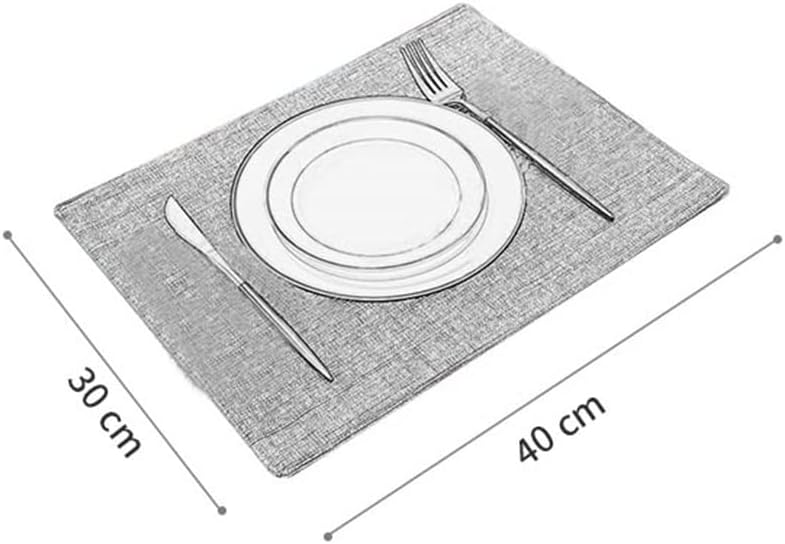 2 Pcs Tableware Retro Place Mat Chinese Leather Table Mat Heat Insulation Mat Place Mat Table Mat(Black)