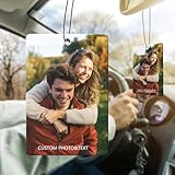 Yestime Personalized Photo Car Hanging Decor Accessories, Double-Sided Custom Picture...