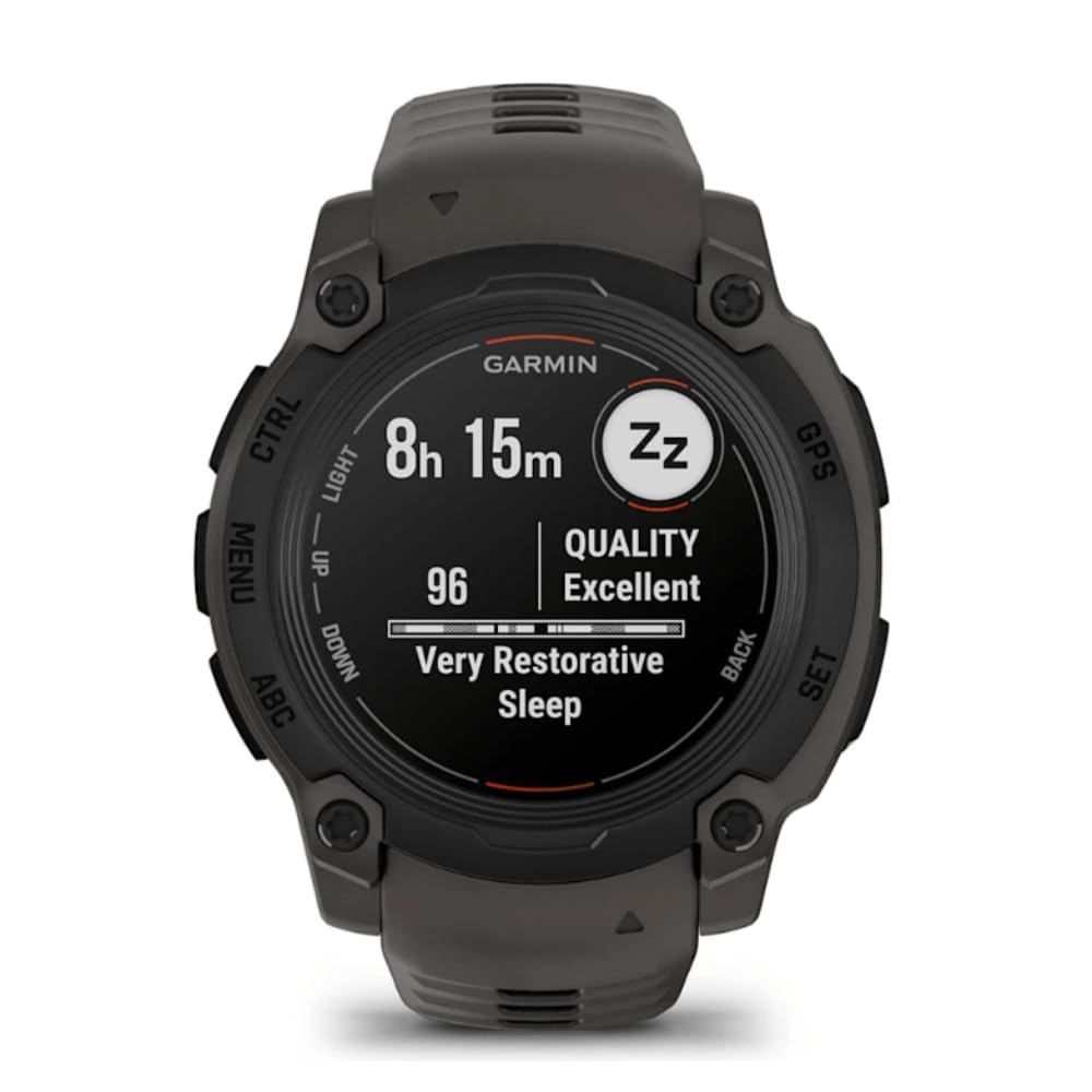 Garmin [renewed Instinct E, Smartwatch 40mm Display MIP,GPS,Cardio,SpO2, 70 app per lo sport, Training Readiness, Activity Tracker 24/7, Notifiche, Autonomia 14 giorni Black & Charcoal Ricondizionato