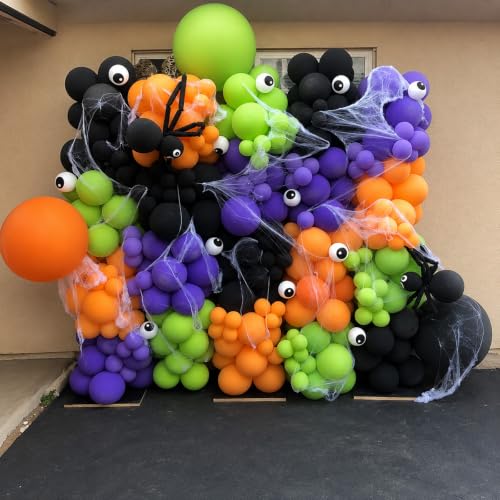 Image of Togvu Halloween Eyeball Balloons, 50Pack 5 Inch Small Mini Eye Ball Latex Party Balloons for Halloween Trick or Treat Spooky Bloody Birthday Party Decorations Supplies