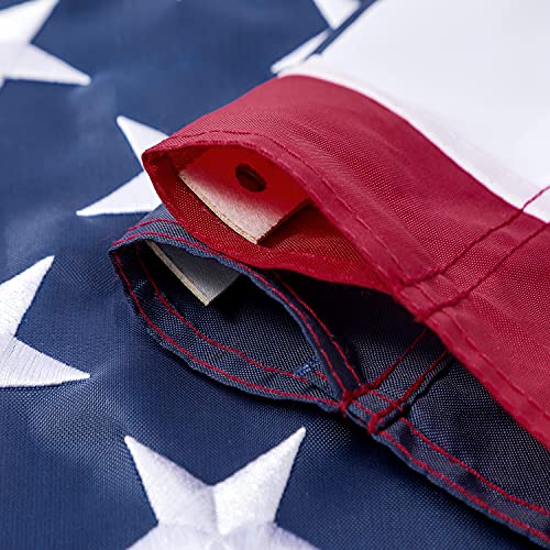 American Flag 2x3 ft Pole Sleeve: Long Lasting Heavy Duty Nylon US Flags by DANF FLAG - Used condition - Image 2