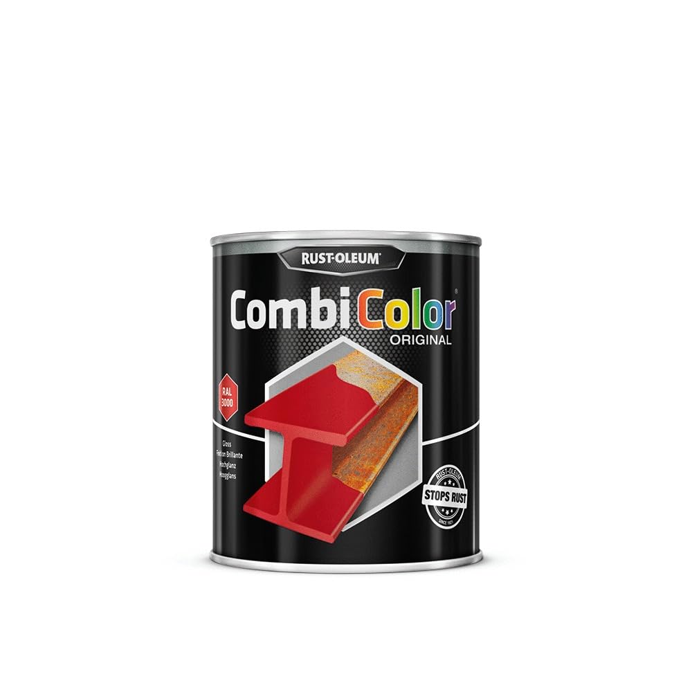 Rust-Oleum Combicolor, une protection supérieure en métal, 0.75 kg, Bright red-RAL 3000, 1