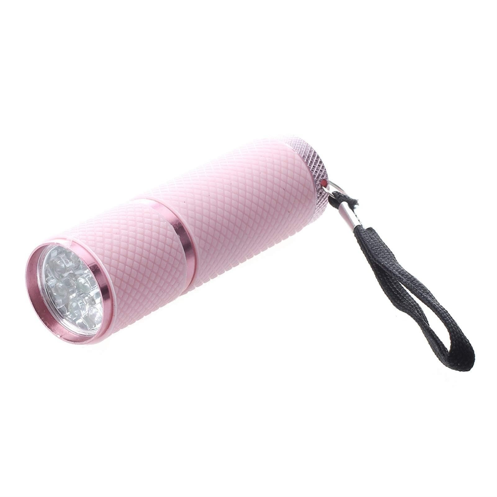 QFGVMXBWKZH Outdoor Mini Rubber Coated 9-LED Flashlight Torch for Hiking, Biking, Emergency