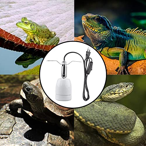 AIICIOO Lampada di calore rettile, base girevole