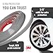 All-Fit Automotive Rim Trim – Durable DIY Car Exterior Accessories for Curb Rash Protection – Fits Up to Four 24” Wheels – Flexible, Durable Wheel Rim Protector (3/8″ width/Silver)