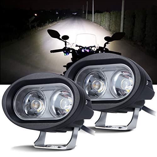 Chelhead Led Pod Lights, 2 Pack 3.5" 80W Fog Lights Upgrade Double Brightness Spot Beam 6000K 7200lm White Round Small Waterproof Led Driving Lights for Motorcycle Trucks SUV ATV UTV Boat Off Road