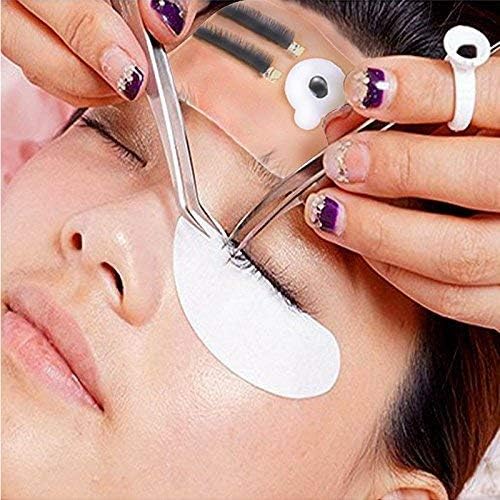 Jade Stone Stickers, 180pcs Disposable Eyelash Glue Holder, Waterproof Sticker Pallet Paper Pads Stand on Jade Stone - Image 3