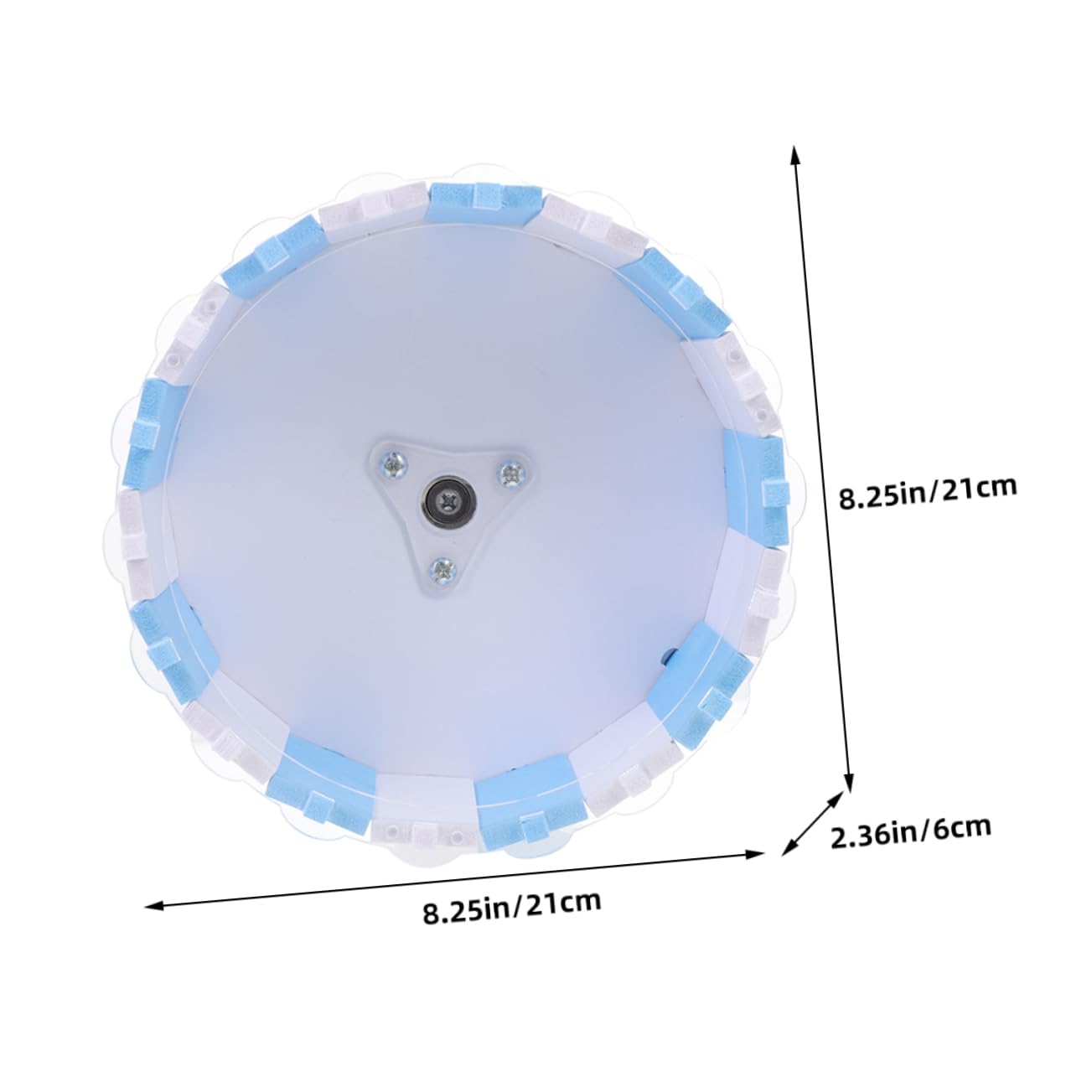 BESPORTBLE Large Silent Hamster Running Wheel Chinchilla Exercise Wheel Toy 21cm Diameter Blue White Quiet Pet Accessory