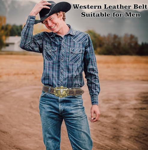 Western-Engraved-Cowboy-Belt Floral-Embossed-Cowgirl-Belt for Men Women4