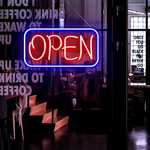 Neon Open Sign, Open Signs For Business, 16.5"X 8.4" Open Sign Led, Open Signs For Business Window With Adjustable Brightness, Open Neon Sign, Powered By Usb With On/Off Switch #TOP2