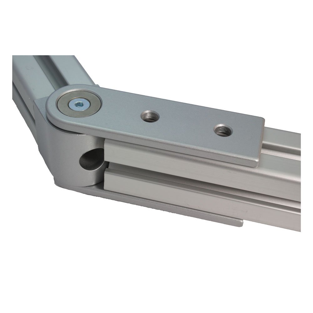 Joint, 180° Groove, 8/10, Aluminium-Coloured Varnished - Image 2
