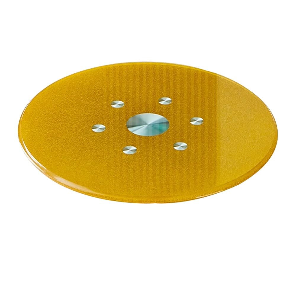 Centre de table rotatif Lazy Susan en verre trempé haute résistance