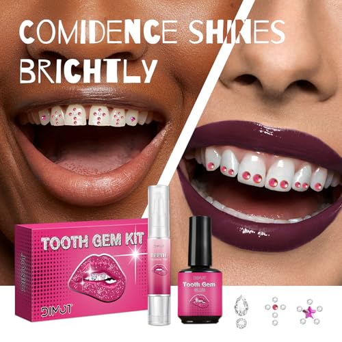 Image of LMDGDS Tooth Gems Kit for Teeth Gems Kit with Light,139 Professional Tooth DIY Gem Kit Tooth Jewelry Gems Kit 2025 New for Man&Women