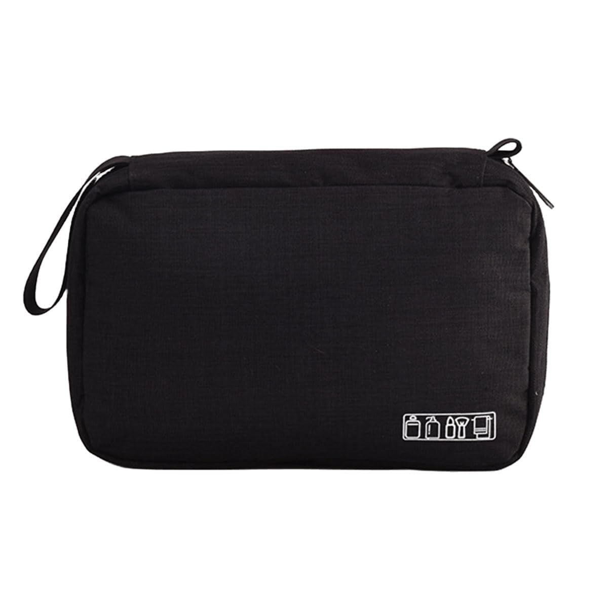 FAVORTALK Hanging Toiletry Bag Red Travel Bag for Toiletries Large Wine Wash Bag Waterproof Cosmetic Organizer for Men Women Zippered Shower Bathroom Bags 9.8x3.9x6.7 Inch - XSB12106 — view 10