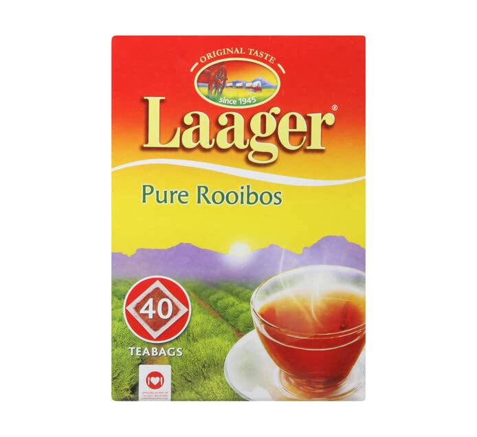 Laager South African Rooibos Tea – 40 count, 100% Natural Tea, Ca...