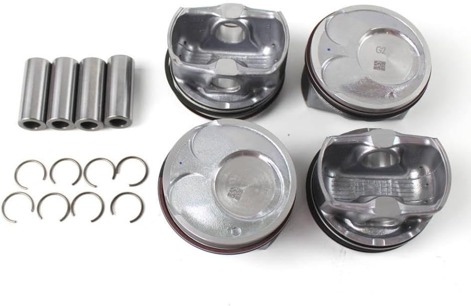 Engine Piston And Ring Kit 4Pcs 23041-2E210 23041-2E200 Compatible With Tucson Soul Forte5 Koup 2.0L 2014-2018