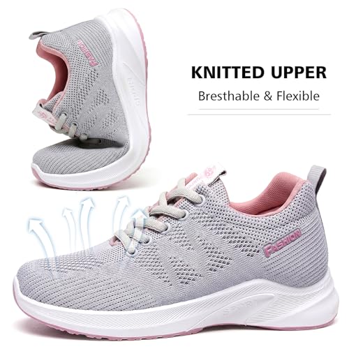 Image of Padgene Womens Sneakers Lightweight Tennis Walking Shoes Sports Running Shoes for Woman Mesh Breathable Gym Fashion Sneakers Athletic Comfortable Casual