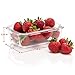 Glass Meal Prep Containers with Lids, 9 Piece Leakproof Food Storage Container Set, 5 Different Portion Control Sizes with Airtight Lock, Microwave, Freezer, Dishwasher-Safe Lunch Dishes