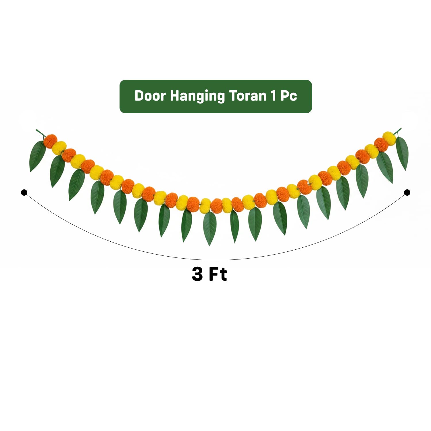 Mango Leaf Toran - Diwali & Navratri Door Decor -2