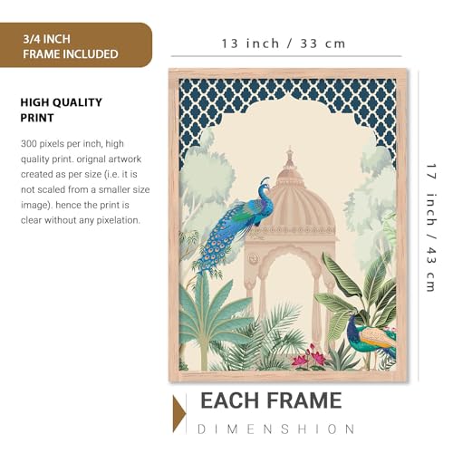 Image of kotart- Pichwai Painting for Living Room Bedroom Office Room Decor - Premium Digital Paintings with Frame for Home Decoration - Painting for Wall Decoration - Pack of 6 (13X17 INCH, A)