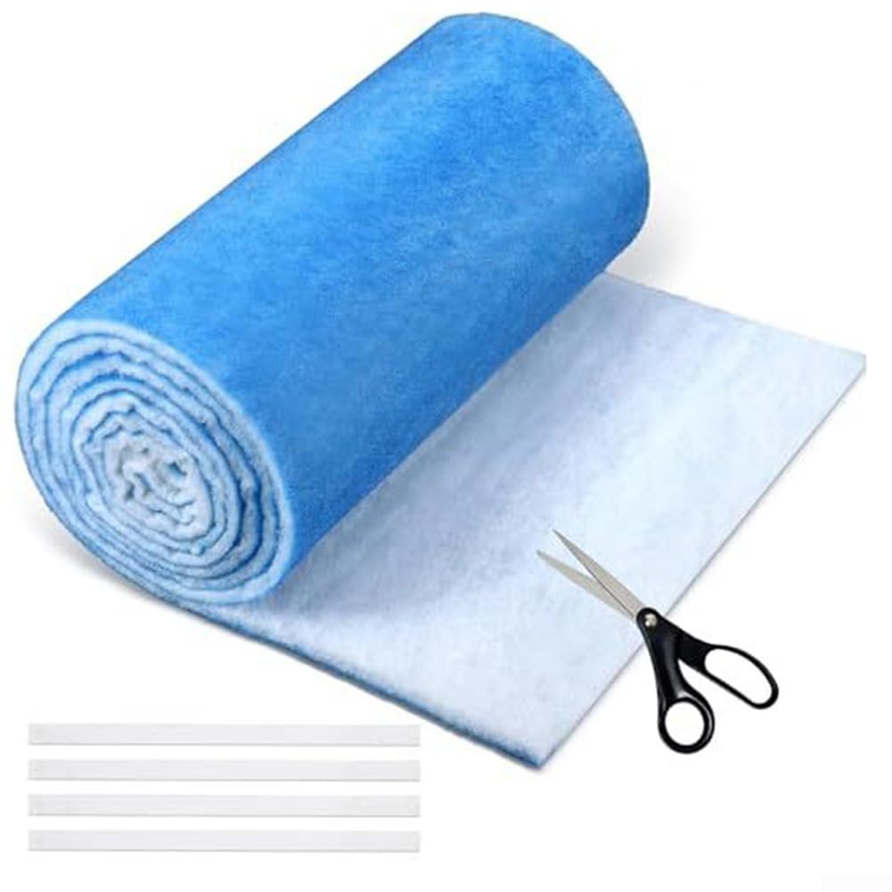 Cotone del filtro di ventilazione, filtro elettrostatico riutilizzabile dello sfiato del pavimento del filtro del condizionamento d'aria tagliabile del cotone, rotolo di filtrazione dell'aria del