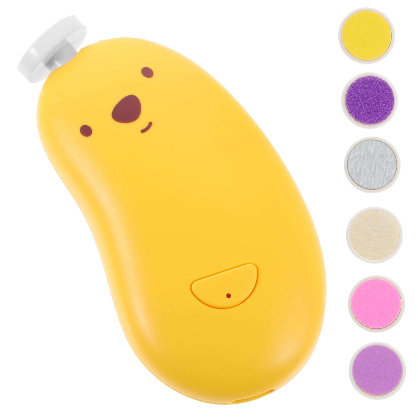 Beaupretty Safe Baby Nail Filer Electric 1 Set Nail Trimmer Grinding Heads Quiet for Sleepy Babies