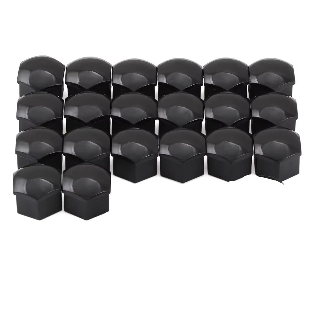 Tapas de tuercas de rueda de 17 mm negras para Dacia Duster y Kaptur 4
