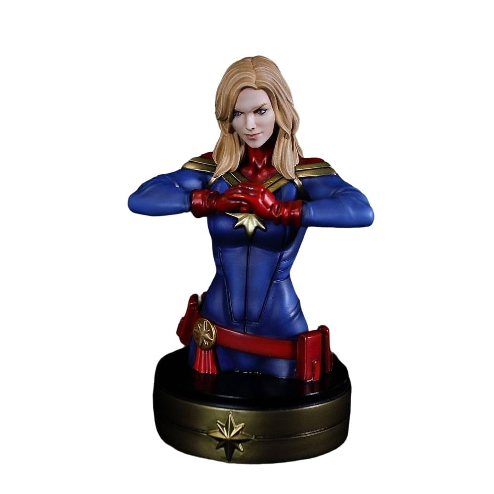 Semic Distibution 16cm Captain Marvel Mini Bust Multicolored