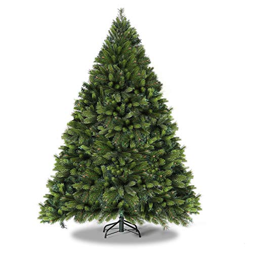WBHome 6 Feet Premium Spruce Hinged Artificial Christmas Tree, 979 Branch Tips, Unlit