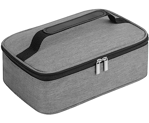 lmytdo Lunch Bag for Men 3.6L Lunch Box Wide Open Insulated Cooler Bag Waterproof Leak-Proof Thermal Lunch Bag with Handle for Adults Kids School Outdoor Picnic Work (Grey)