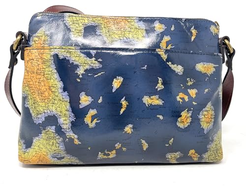Patricia Nash Avellino Leather Crossbody Bag, Greek Map4